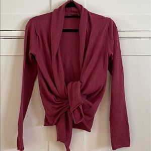 Prana Wrap Magenta Sweater